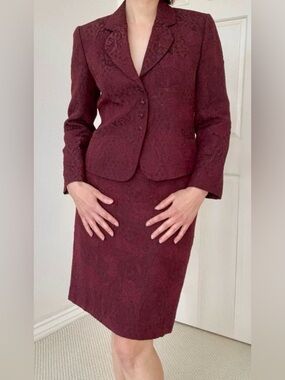 Tahari Arthur S. Levine Brocade Suit